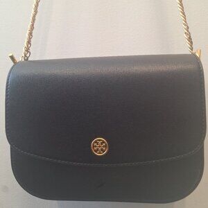 Tory Burch Black Robinson Convertible Shoulder Bag